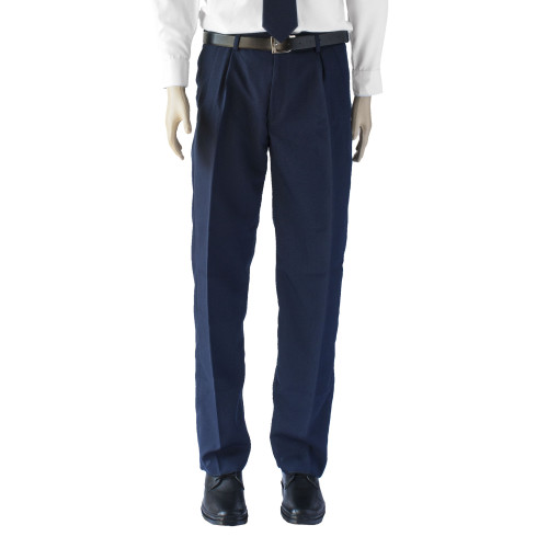 Calça Social Azul Oxford