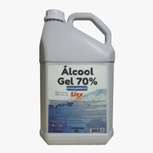 Álcool Gel 70% Antisséptico e Bactericida 5 Litros
